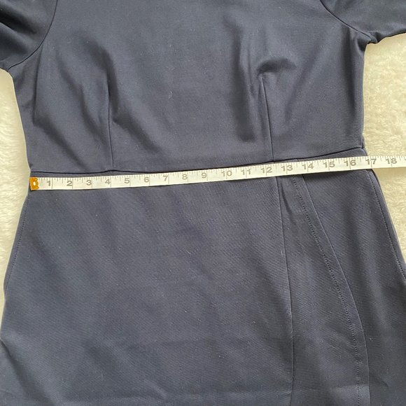 J.Jill Women's Long Sleeve Business Dress, Navy Blue, Size Medium - Picture 5 of 11